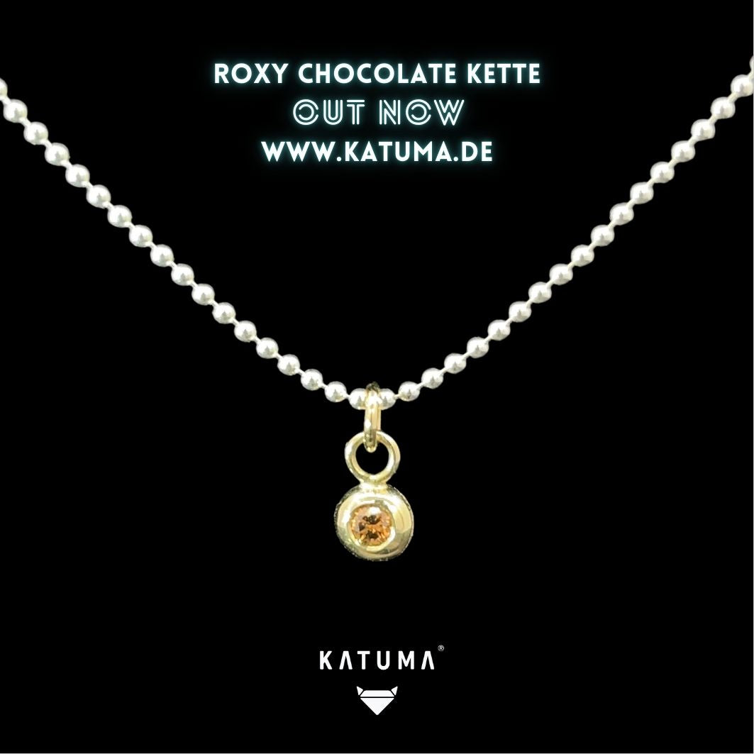 ROXY Chocolate Brillantkette aus 585/- Gelbgold & Sterlingsilber – KATUMA