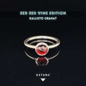 AUSVERKAUFT COCO Ring Granat (Rosenschliff)