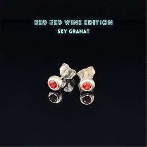 SKY Silber Granat Edelsteinen!