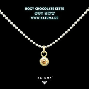 ROXY Chocolate Brillantkette aus 585/- Gelbgold & Sterlingsilber