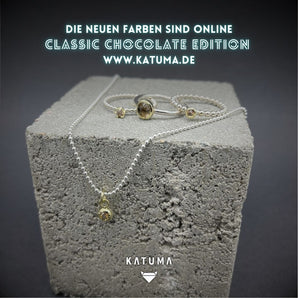 ROXY Chocolate Brillantkette aus 585/- Gelbgold & Sterlingsilber