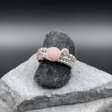 SKY Turmalin (rosa) handgefertigter Silberring mit Edelsteinfassung
