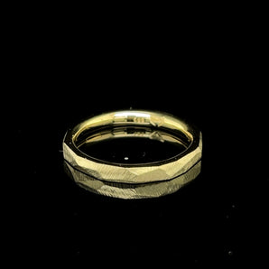Facettenring S 585er Gelbgold