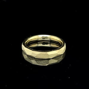 Facettenring M 585er Gelbgold