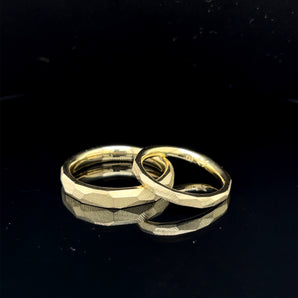 Facettenring M 585er Gelbgold