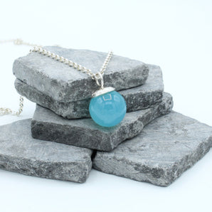 XXL Chalcedon Kugelkette